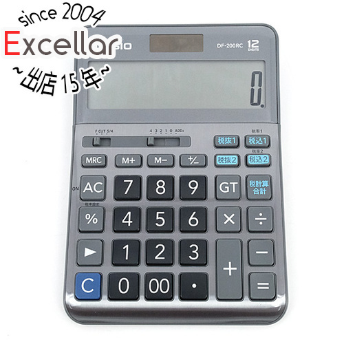 [ new goods with translation ] CASIO made reduction tax proportion calculator 12 column DF-200RC-N outer box none [ control :1100054453]