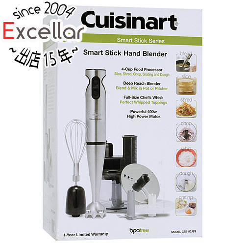 【新品訳あり(箱きず・やぶれ)】 Cuisinart ハンドブレンダー CSB-80JBS [管理:1100054536]