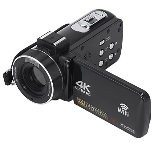 4K Ultra HDデジタルビデオカメラ 3インチIPSカラータッチスクリーンデジタル 18xデジタルズームPCカメラ ビデオ録画写真 ポータブルDV_画像1