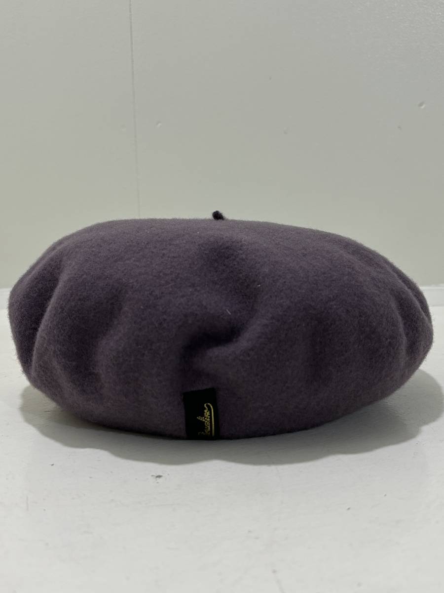 新品未使用【Borsalino】ボルサリーノ イタリア製 ウール ベレー帽 キャップ 薄紫 ライトパープル B80001-X-3170_画像3