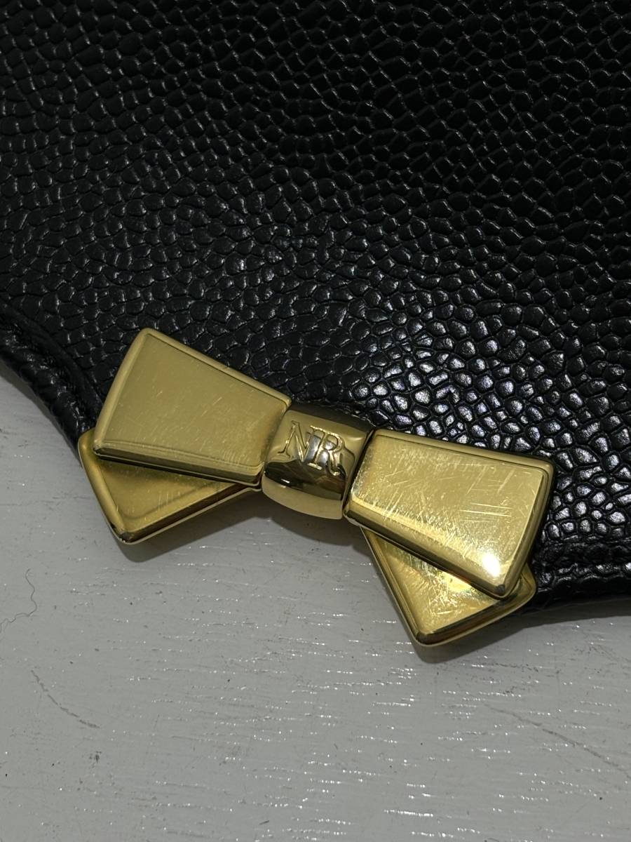 NINA RICCI】ニナリッチ フランス製 ビンテージ 2WAY レザー NINA RICCI】ニナリッチ フランス製 ビンテージ 2WAY レザー
