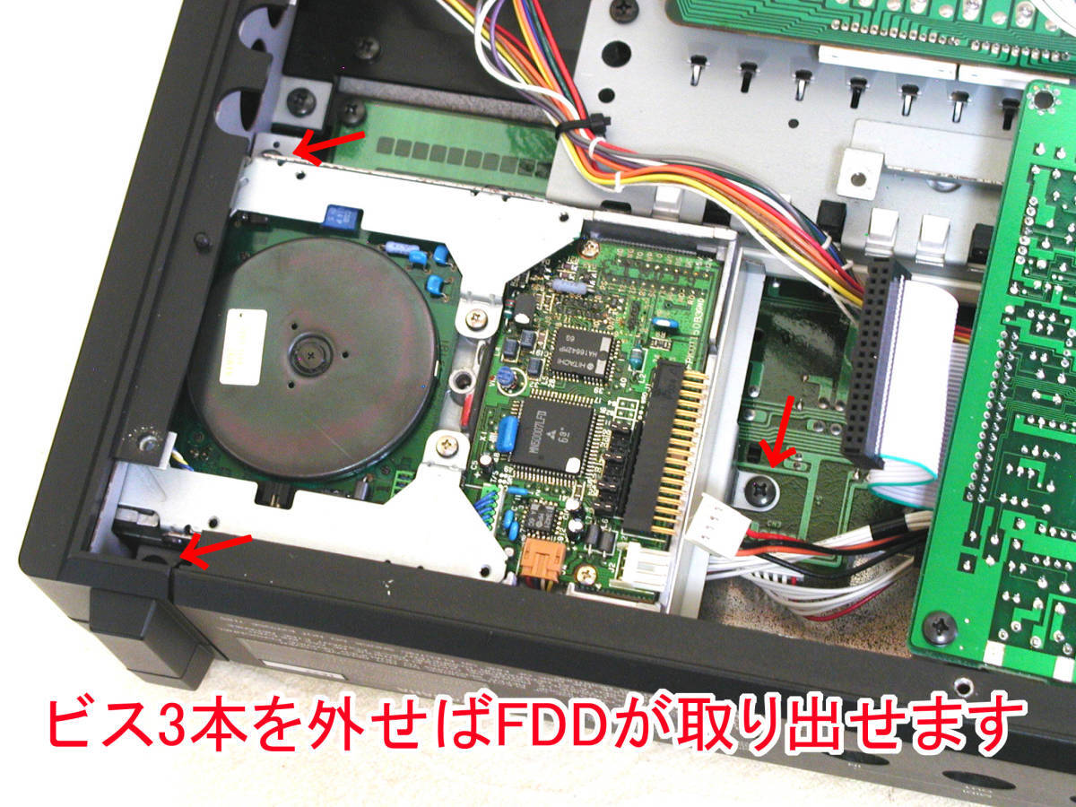YAMAHA DX7IIFD用 フロッピーディスクドライブ JU-363-2 [簡易クリーニング済み]_画像10