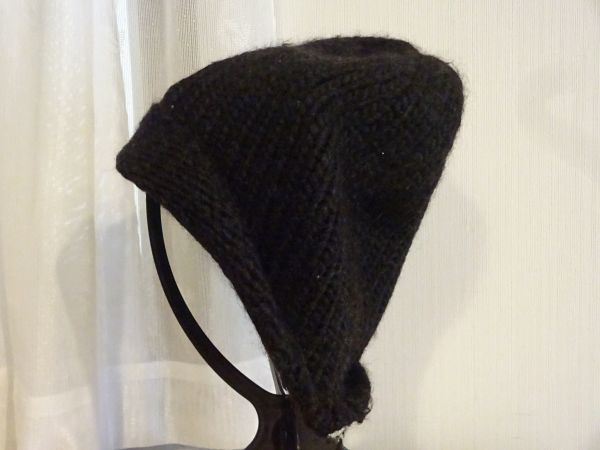 「 Heritage 」 メンズ　黒色帽子　編み込みニット帽　サイズ５７cm〜５９cm　キャップ　帽子　ウール使用　アイルランド使用_画像3