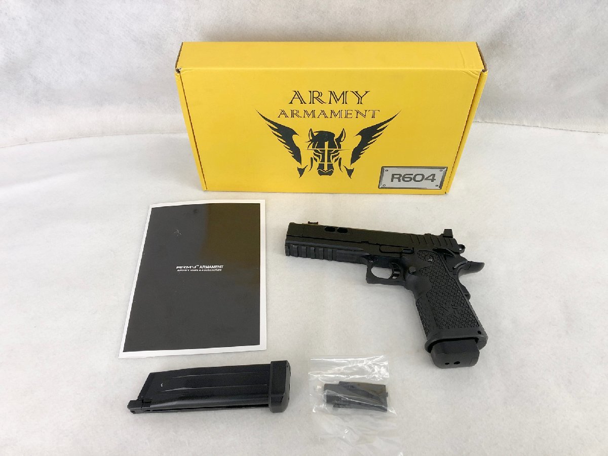 ★中古品★ガスブローバック R604 STACCCAT-XC NOVA G2 BKグリップカスタム ARMY ARMAMENT_画像1