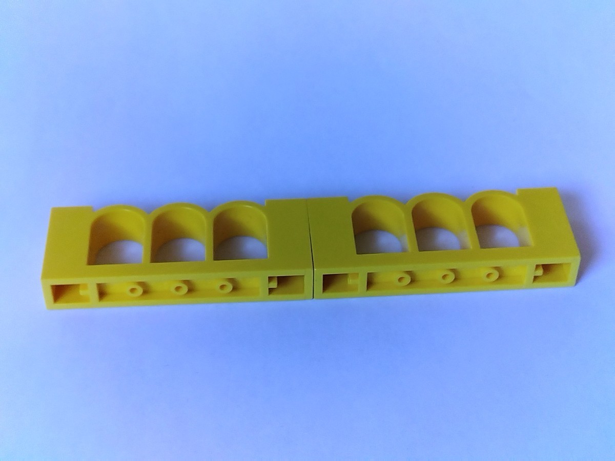 レゴ LEGO フェンス 2個セット 黄色 パーツ 特殊ブロック  の画像4