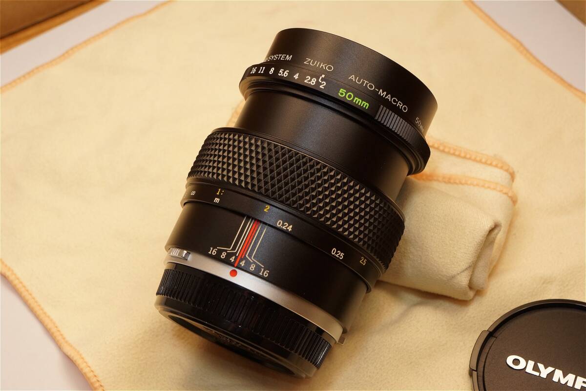 OLYMPUS OM-System Zuiko Auto-Macro 50mm F2 MF オリンパス マクロ レンズ 極上品_画像3