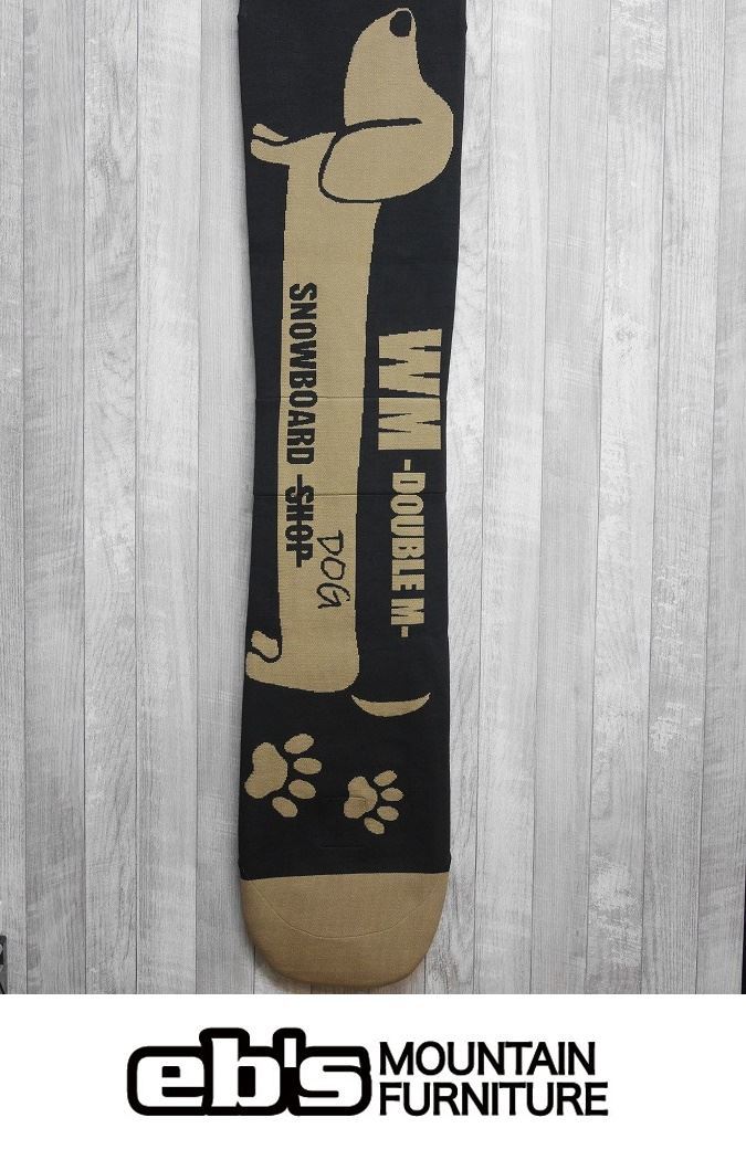 【新品】ebs WM KNIT COVER TECH - BLACK/BEIGE - SMサイズ eb's製 犬 ダックス ニットカバー ソールカバー スノーボード_画像1