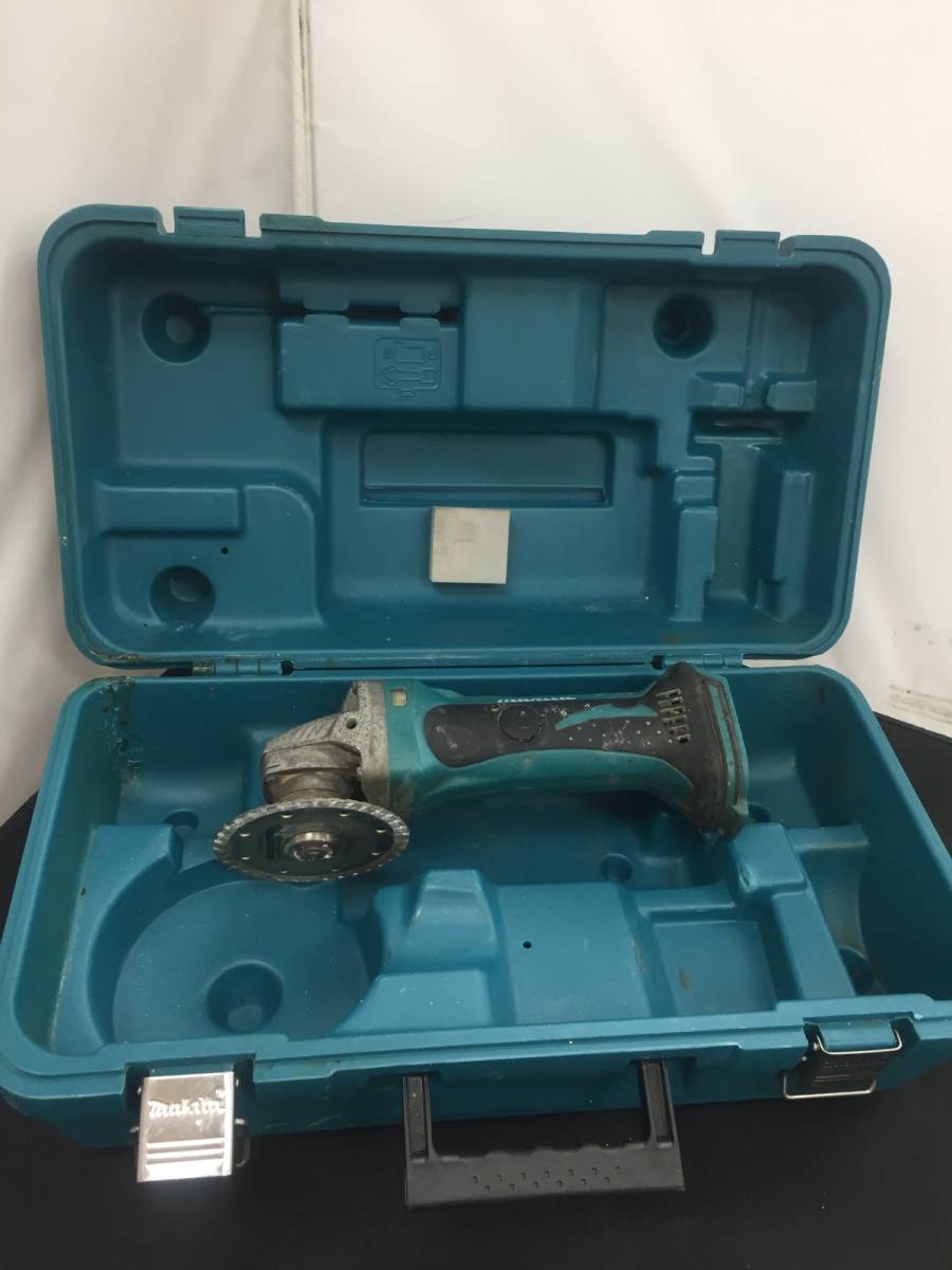 【中古品】makita(マキタ) 100㎜ 18v充電式ディスクグラインダ (本体のみ) GA402DZ /ITS7RXDP87BE