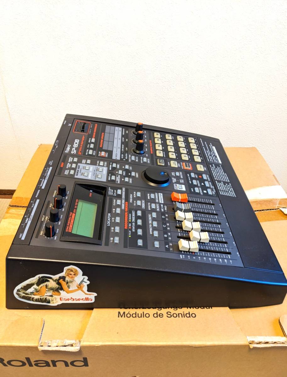 基本動作確認済■ROLAND SP808 PRO サンプラー MTR エフェクト■パラアウトボード付き■取説・電源コード・ZIPディスク・元箱付属_画像5