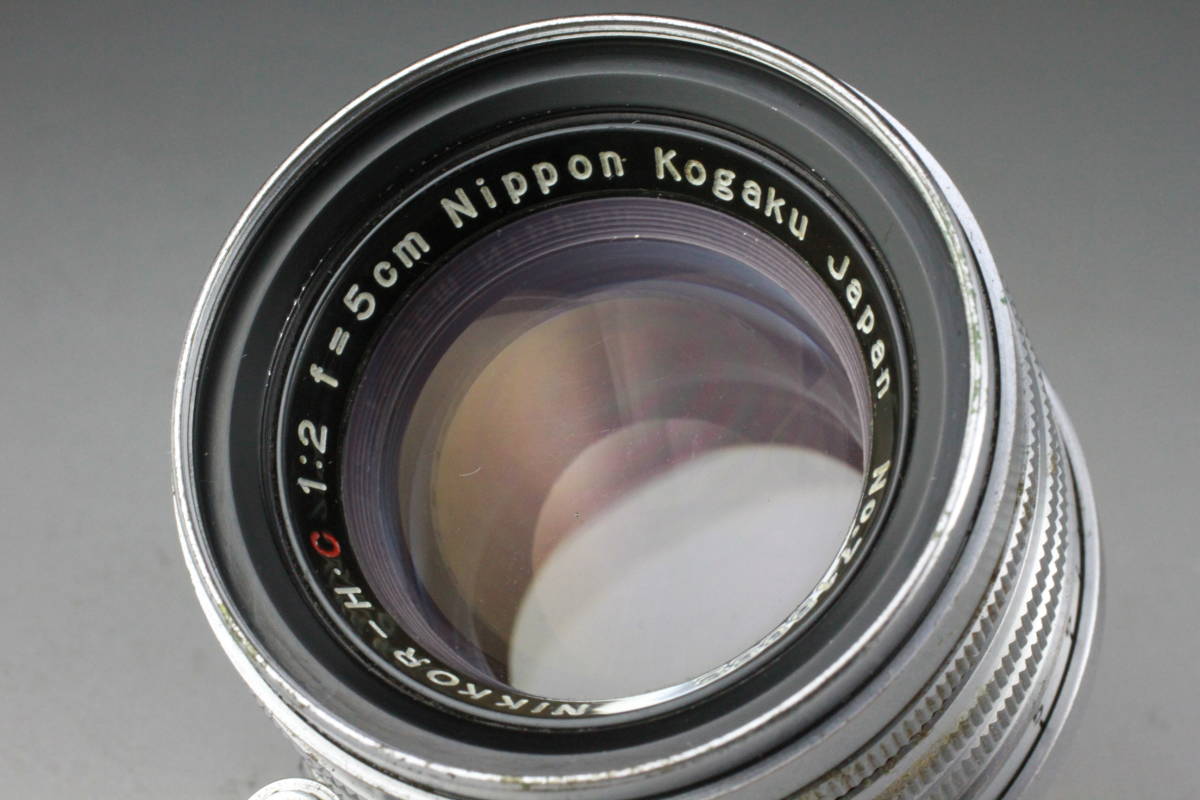 実写テスト済み Nikon NIKKOR-H.C 5cm F2 単焦点 標準レンズ ライカ L39 Lマウント #342_画像2