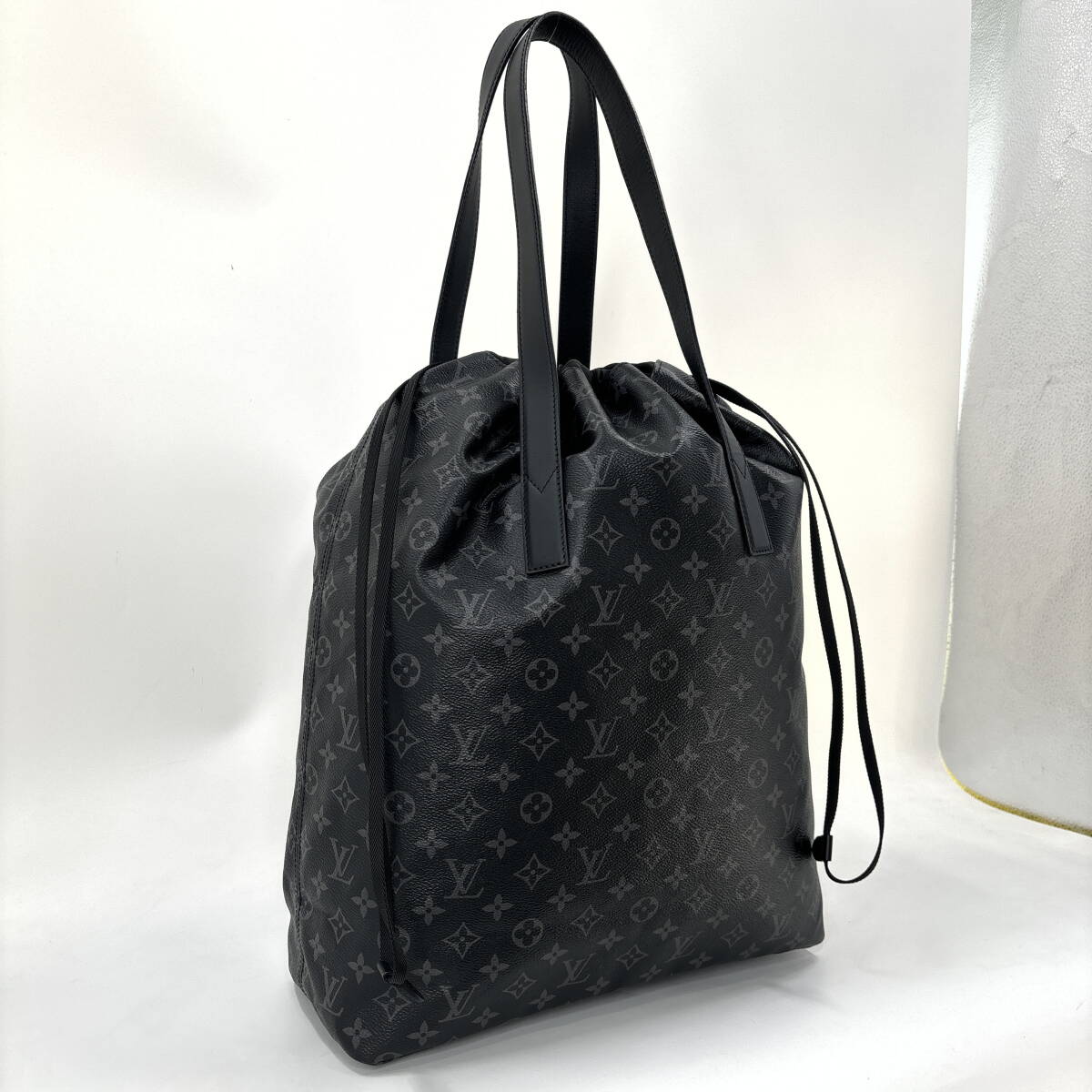 1円【新品未使用】ルイヴィトン バッグ メンズ モノグラム・エクリプス カバ・ライト トートバッグ M44228 Louis Vuitton 黒　ブラック _画像3