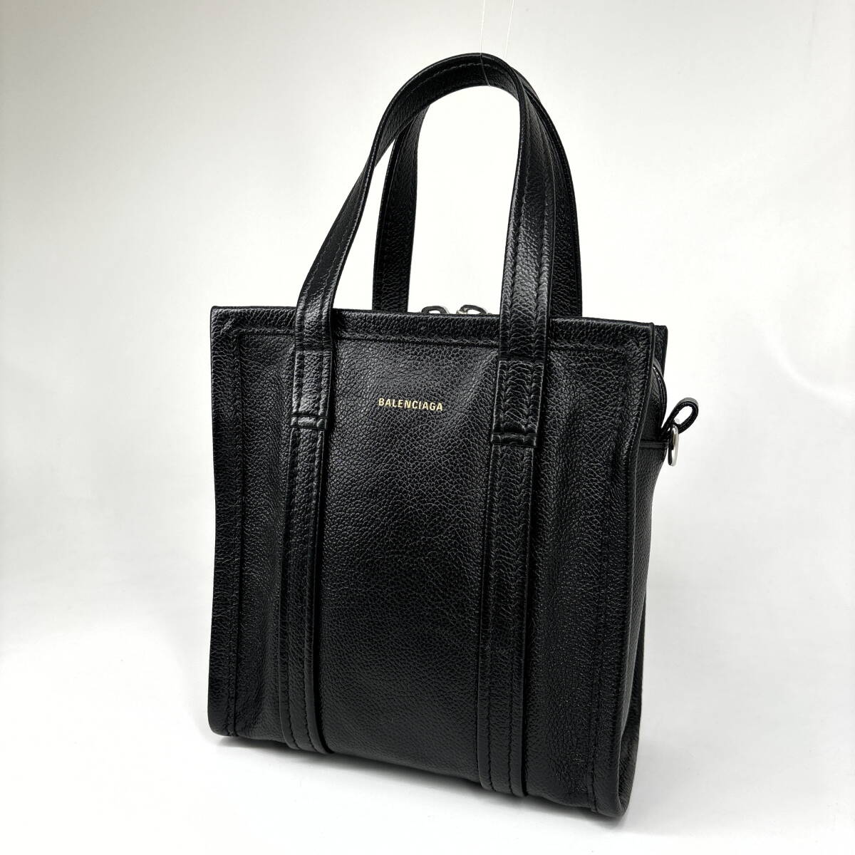 1円【新品未使用】BALENCIAGA　バレンシアガ　バザール ショッパー XS513989 レディース 2WAYバッグ ハンドバッグ　ブラック　黒_画像3