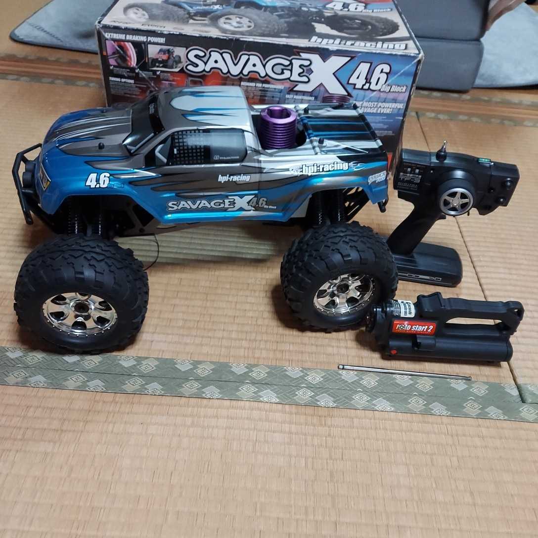 ★HPI SAVAGE X 4.6　サベージ モンスタートラック　プロポ・ロトスターター付き　_画像1