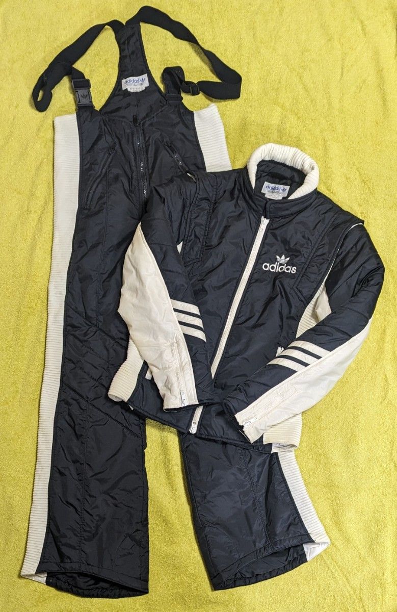 adidas デサント製 スキーウェア 上下セット 90s 平成レトロ adidas デサント製 スキーウェア 上下セット 90s 平成レトロ