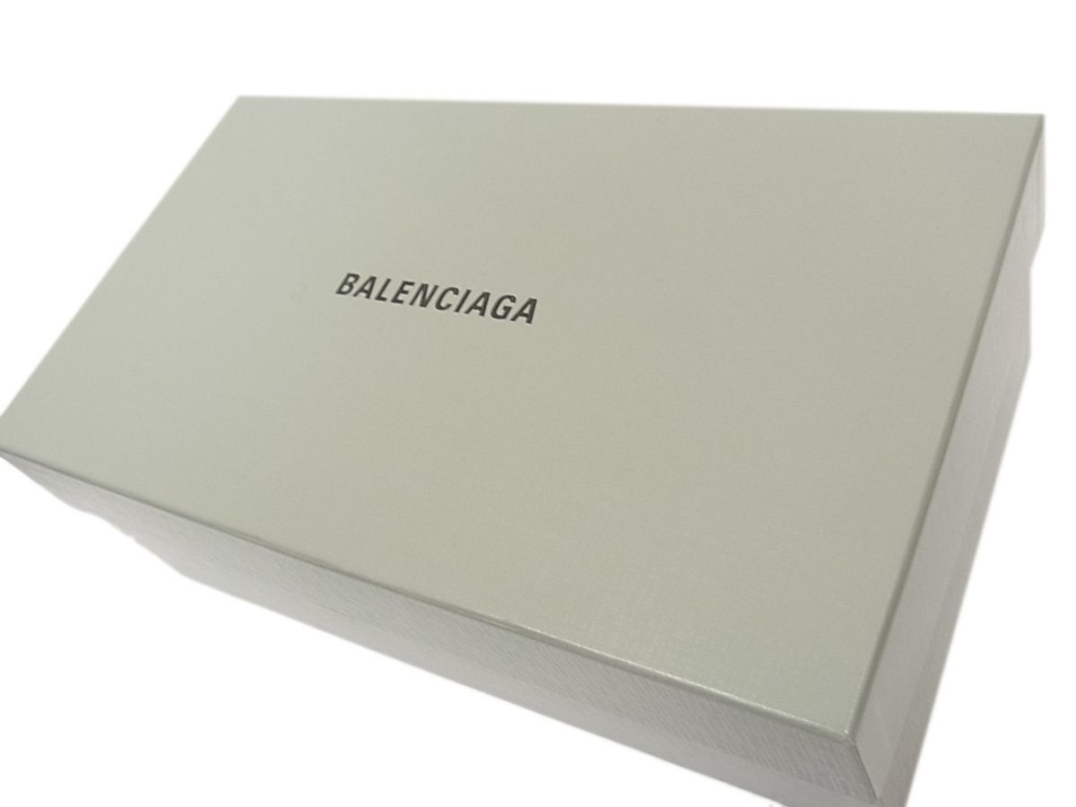 未使用 定価11万◇BALENCIAGA SOFT DERBY 21FW 590716 WA720 ドレスシューズ ストレートチップ ロゴレタリング 保存袋 箱付_画像9