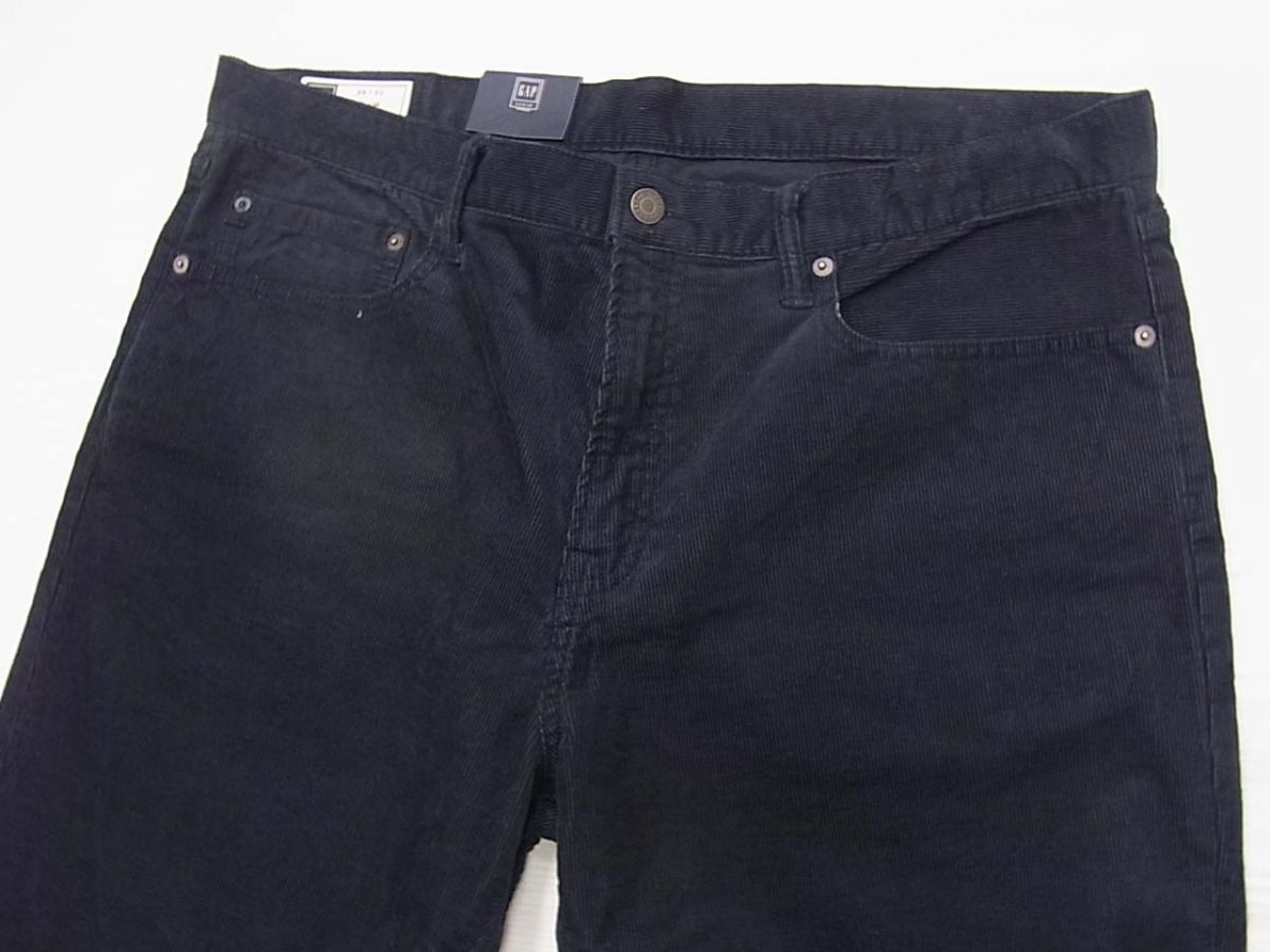 新品☆GAP ギャップ コーデュロイパンツ メンズ スリム 大きめサイズ 34 ネイビー ストレッチ 1円スタート_画像3