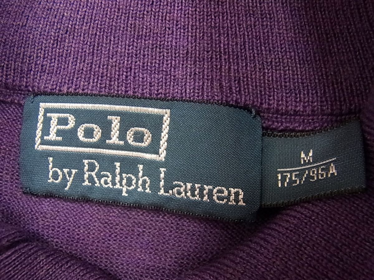 美品◇RALPH LAUREN ハーフボタン ニットセーター メリノウール100％ メンズ ラルフローレン ゴルフ 1円スタート_画像5