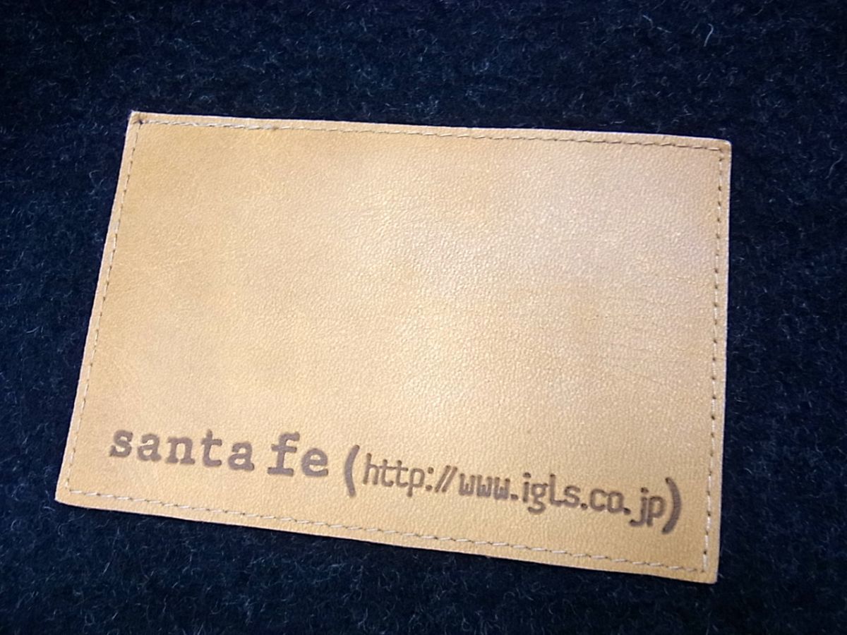 ◇Santa fe サンタフェ ウール デザインコート ウール ダークグレー霜降り柄 メンズ 大きめのサイズ 1円スタート_画像6