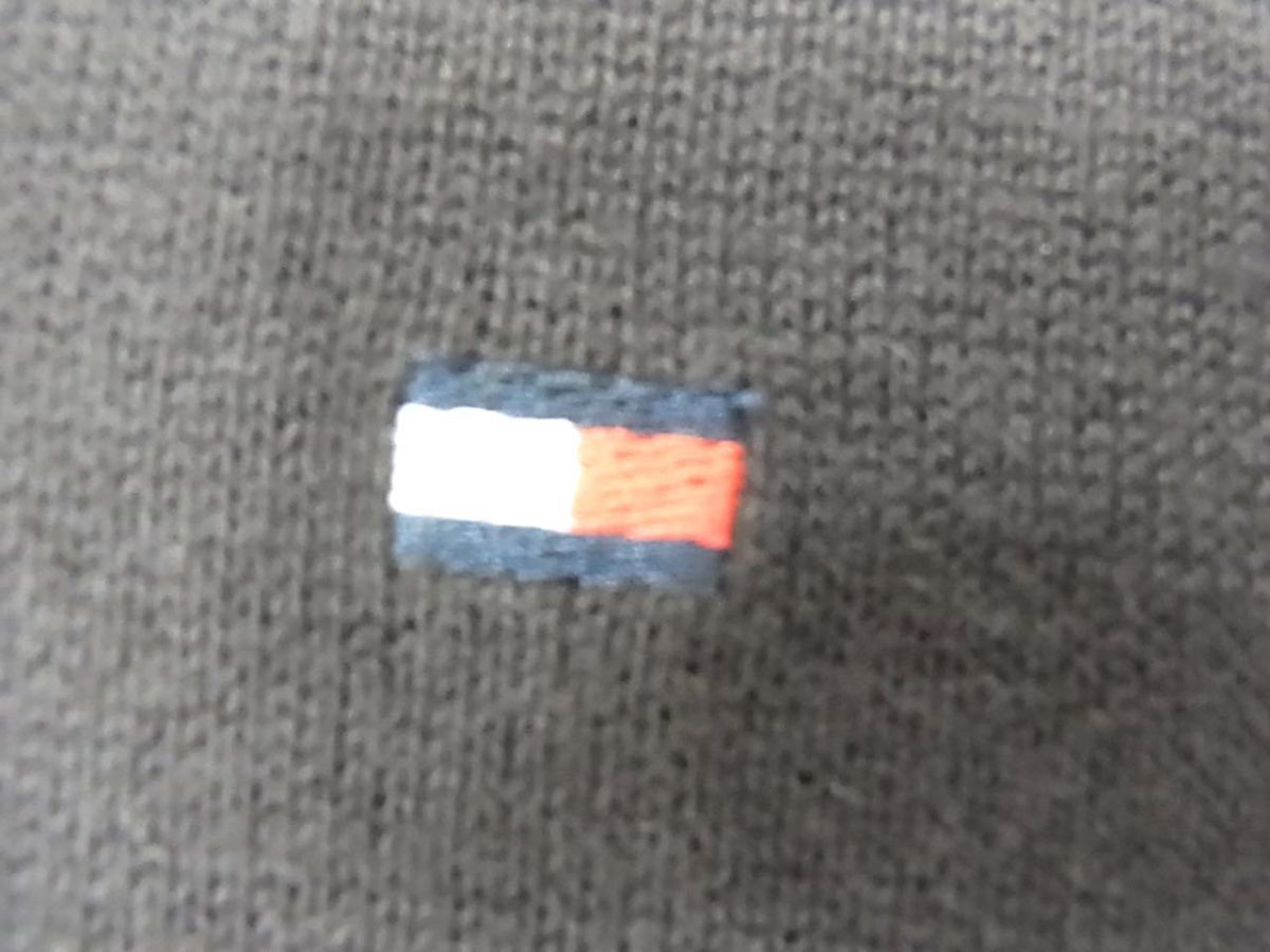 ☆TOMMY HILFIGER トミーヒルフィガー Vネック コットンニット メンズ 大きめサイズ XL 1円スタート_画像5