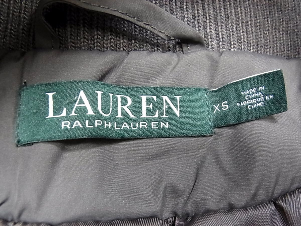 羽毛◇RLL LAUREN RALPH LAUREN フーデット ダウンコート ロゴマーク ラルフローレン レディース 1円スタート_画像8