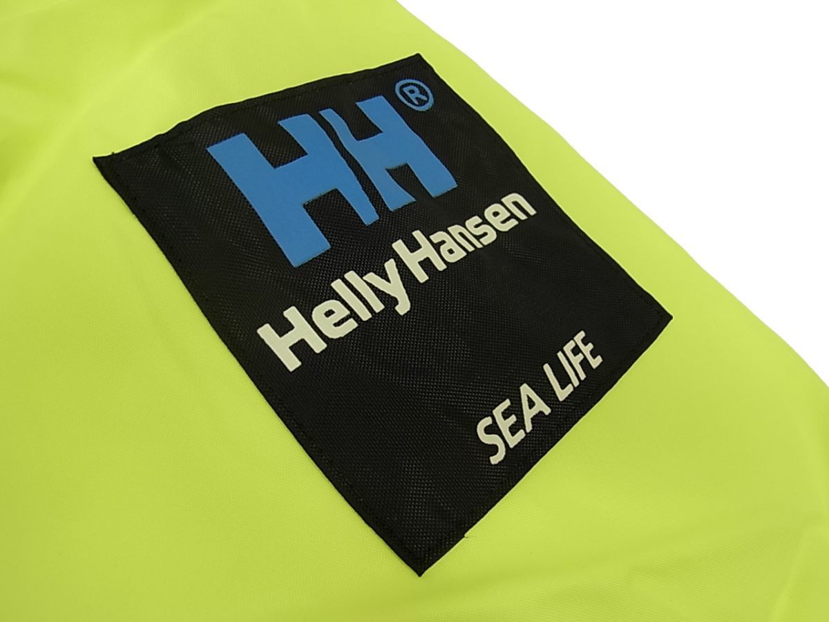 新品 定価13,800円◇HELLY HANSEN SEALIFE スタンドジップジャケット ナイロン ヘリーハンセン ロゴ 蛍光色 イエロー 1円スタート_画像5