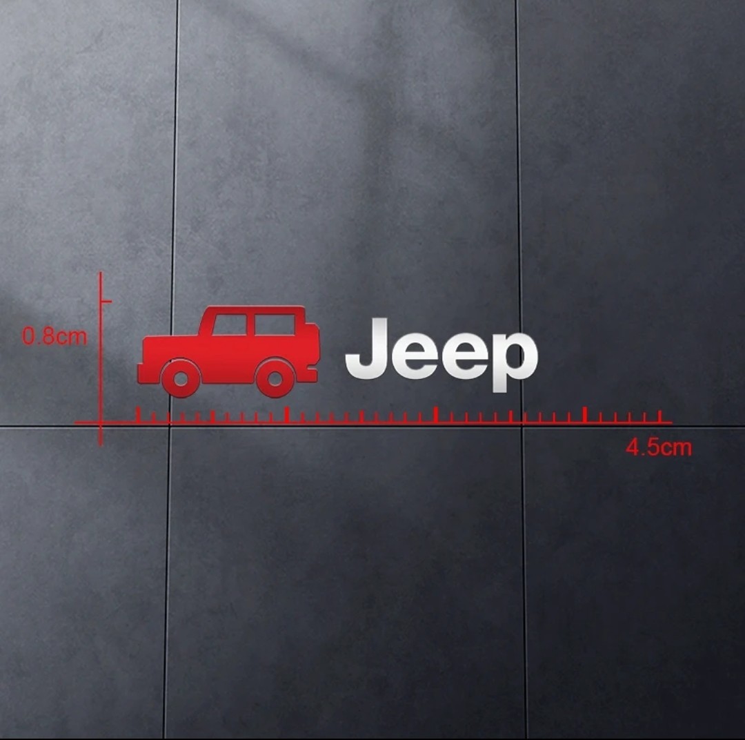 Jeep ミニステッカー グラデーション 2P■クライスラー・ジープ ラングラー アンリミテッド グランドチェロキー コンパス レネゲード_画像6