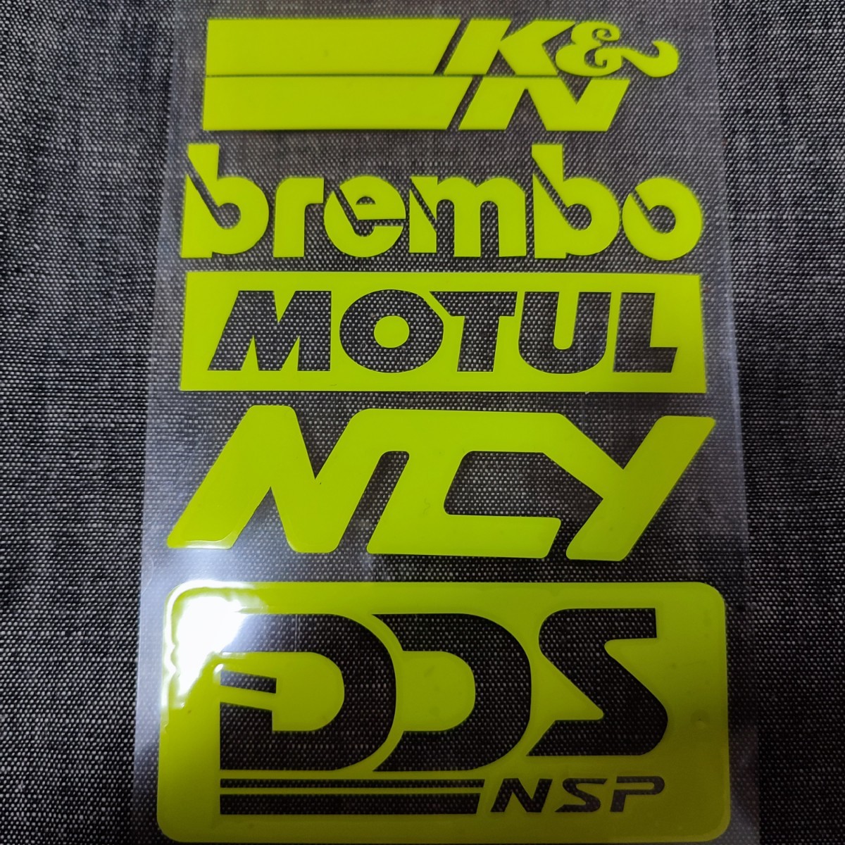 バイク用 ステッカー【イエロー】MOTUL SBK SHOEI brembo DDS HONDA YAMAHA KAWASAKI SUZUKI ハーレーダビットソン インディアン の画像4