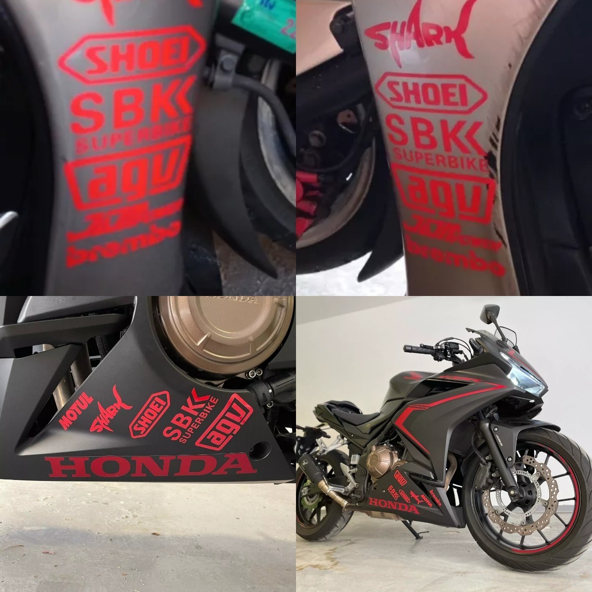 バイク用 ステッカー B【レモンイエロー】MOTUL SHARK SBK SHOEI brembo JDM agv HONDA YAMAHA KAWASAKI SUZUKI ハーレー インディアンの画像4