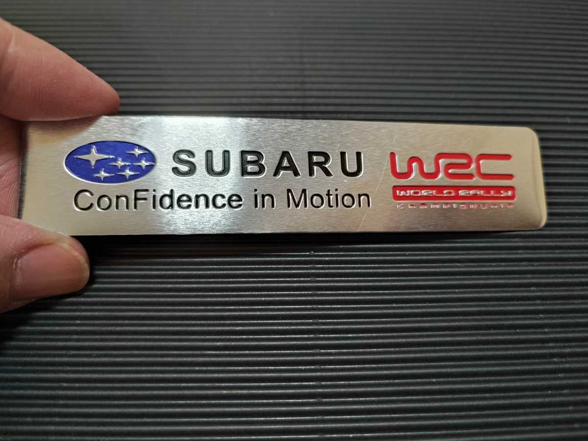 [ Subaru ] легкий алюминиевый эмблема # Forester ноги .-gXV Impreza Sports /G4 Legacy Outback BRZ WRX S4 Justy 