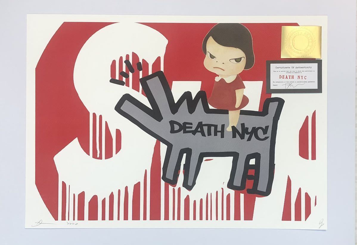 DEATH NYC アートポスター 世界限定100枚 奈良美智 NARAYOSHITOMO ロッタちゃん キースヘリング ポップアート シュプリーム 現代アート Bow_画像1