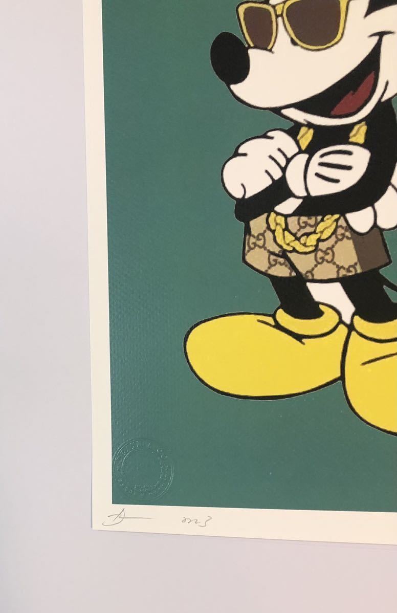 DEATH NYC アートポスター 世界限定100枚 Mickey Mouse ミッキーマウス アンディウォーホル ディズニー グッチ ポップアート 現代アート _画像3