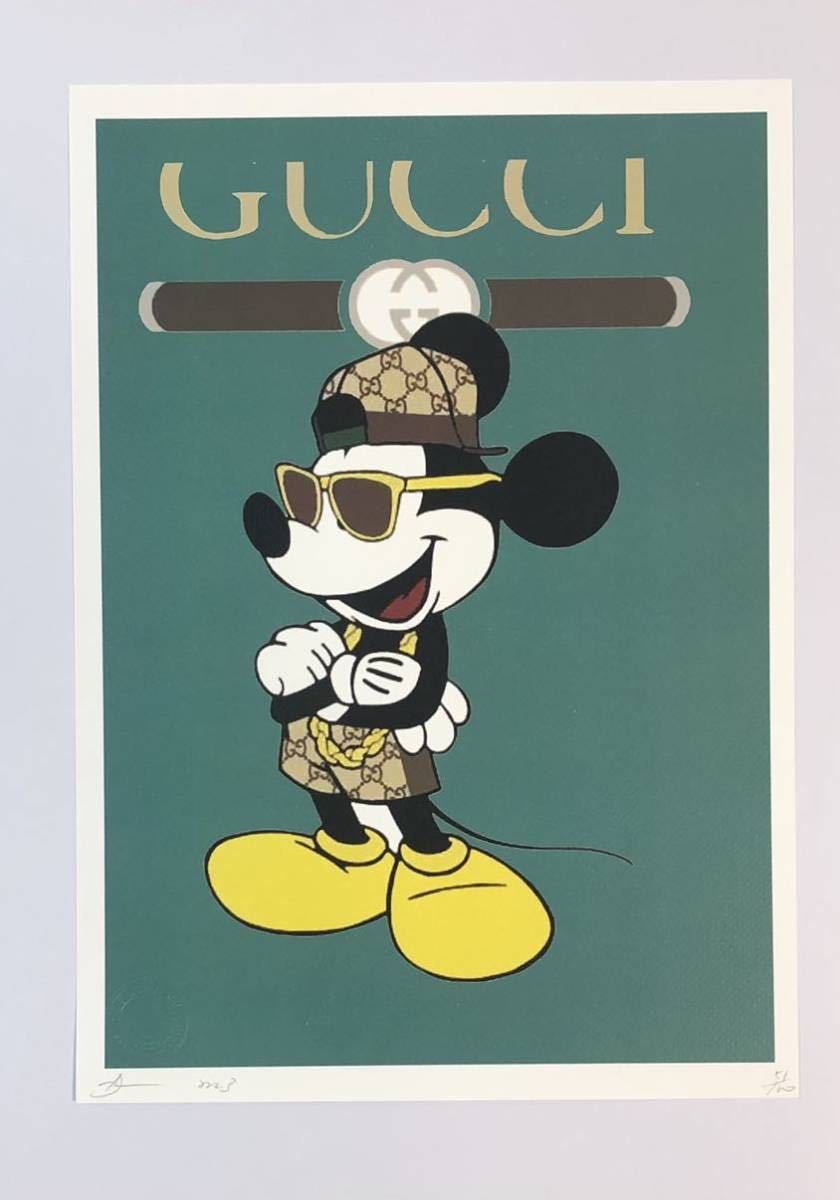 DEATH NYC アートポスター 世界限定100枚 Mickey Mouse ミッキーマウス アンディウォーホル ディズニー グッチ ポップアート 現代アート _画像2