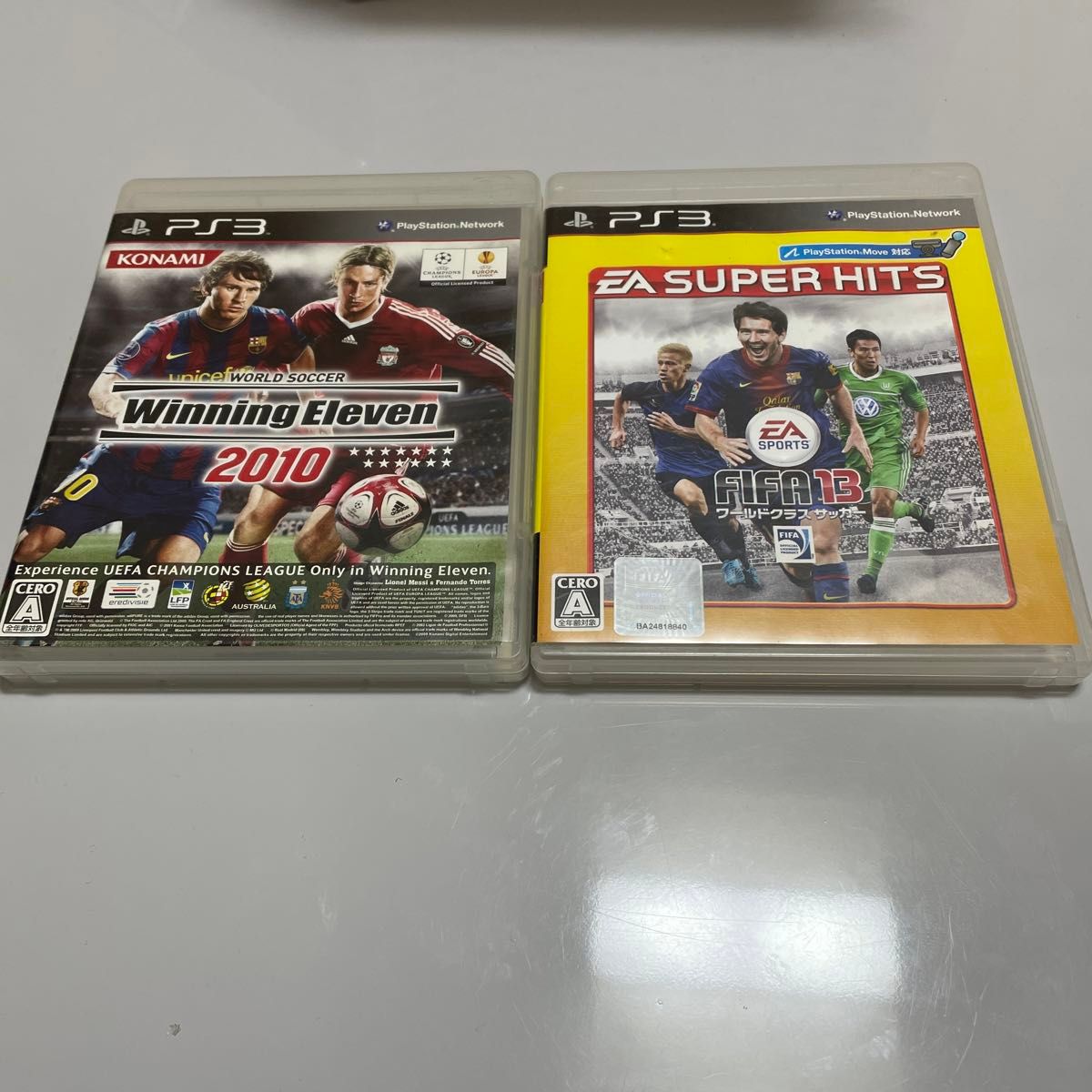  【PS3】 ワールドサッカーウイニングイレブン2010とFIFAワールドクラスサッカー13