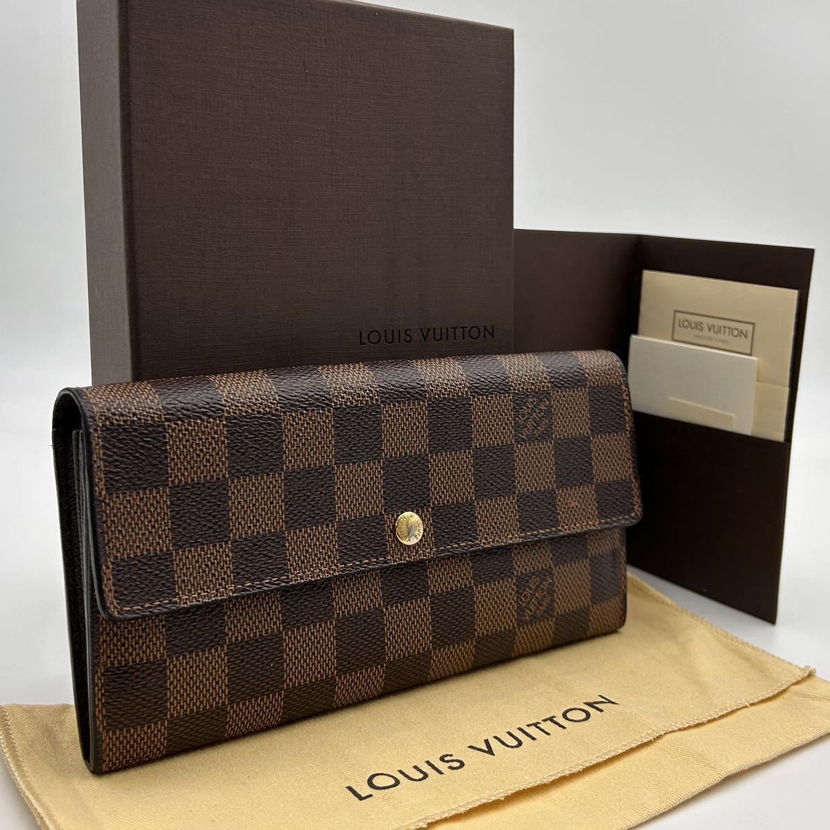 ☆ほぼ極美品 付属品付☆【A240129】Louis Vuitton ルイヴィトン ダミエ ポルトフォイユ サラ長財布 ウォレット ポケット10  N61734/CA1193 の商品詳細 | Yahoo!オークション | One Map by FROM JAPAN