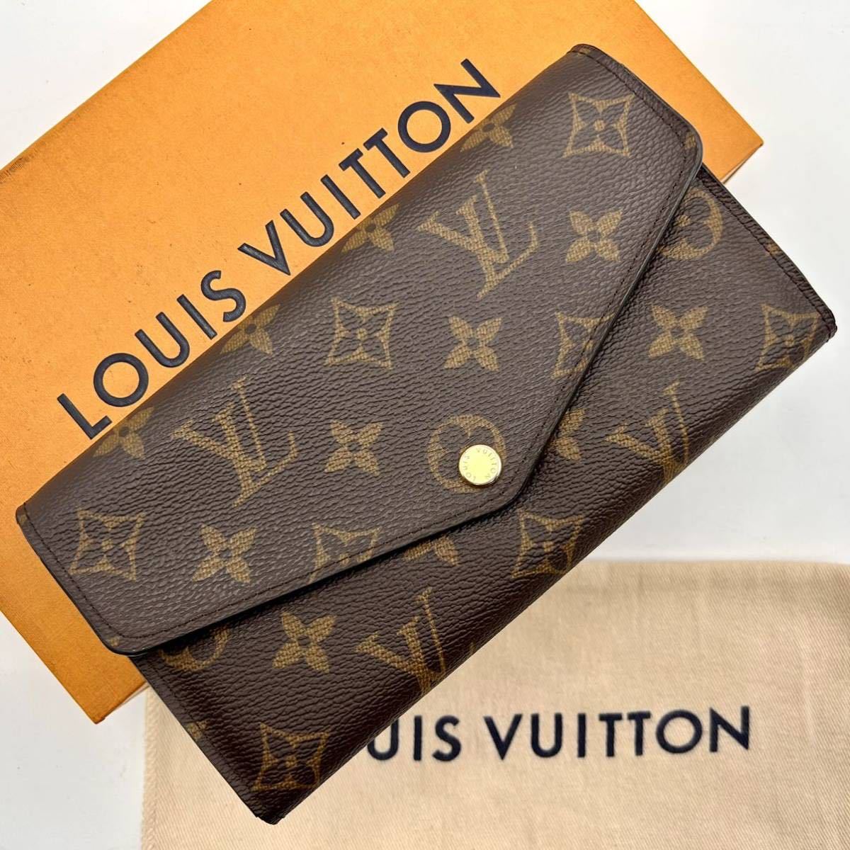 ★極美品★【A240154】LOUIS VUITTON ルイヴィトン モノグラム ポルトフォイユ サラ 二つ折り 長財布 カードポケット16ありM60531/ICチップ_画像1