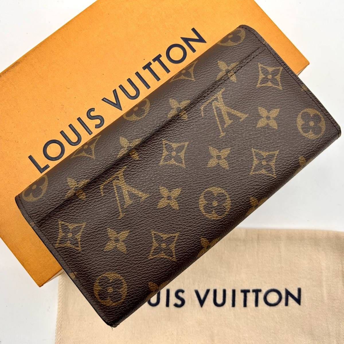 ★極美品★【A240154】LOUIS VUITTON ルイヴィトン モノグラム ポルトフォイユ サラ 二つ折り 長財布 カードポケット16ありM60531/ICチップ_画像2