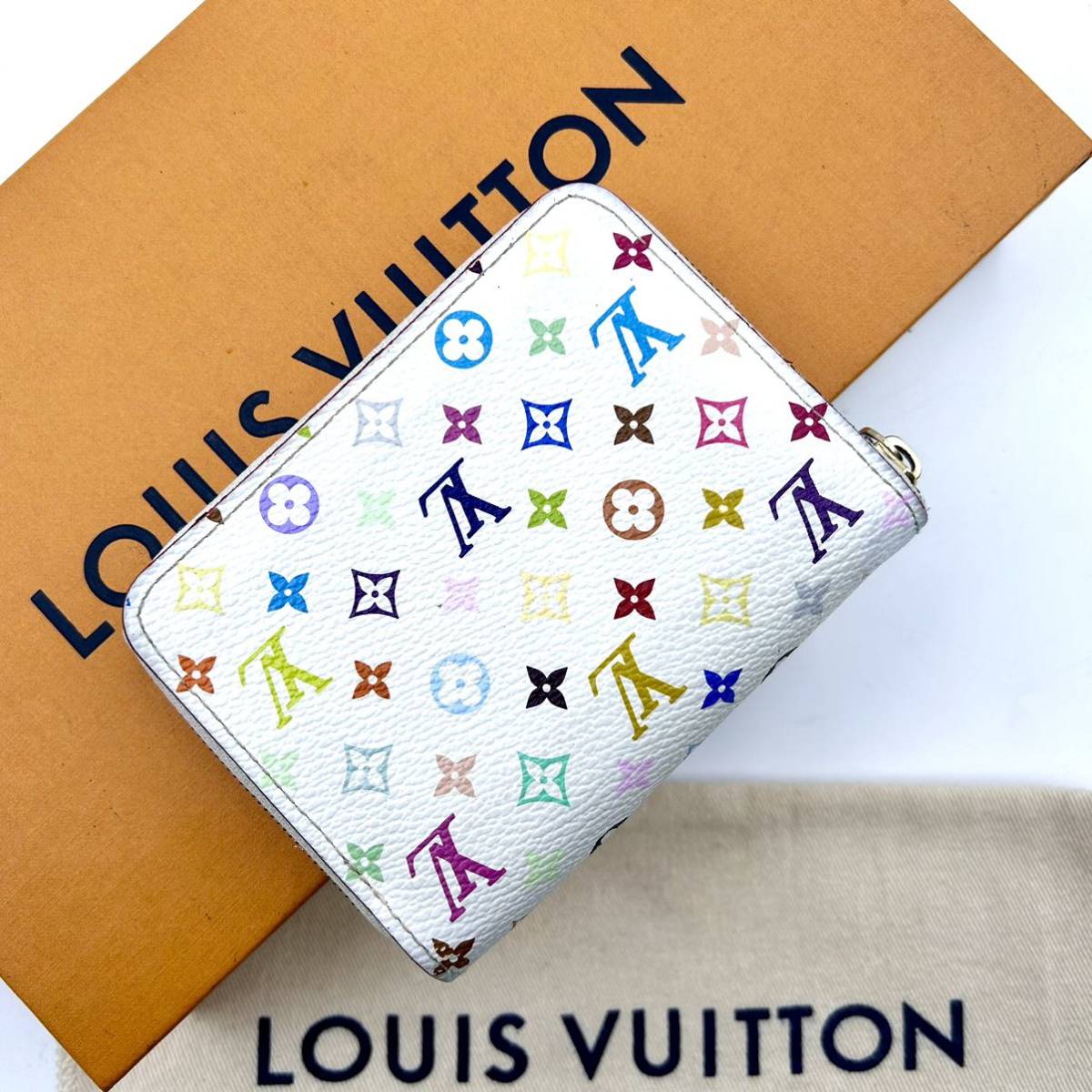 ★◎ほぼ極美品◎★LOUIS VUITTON/ルイヴィトン ジッピーコインパース コインケース モノグラムマルチカラー ブロン M93741/TH2029_画像2