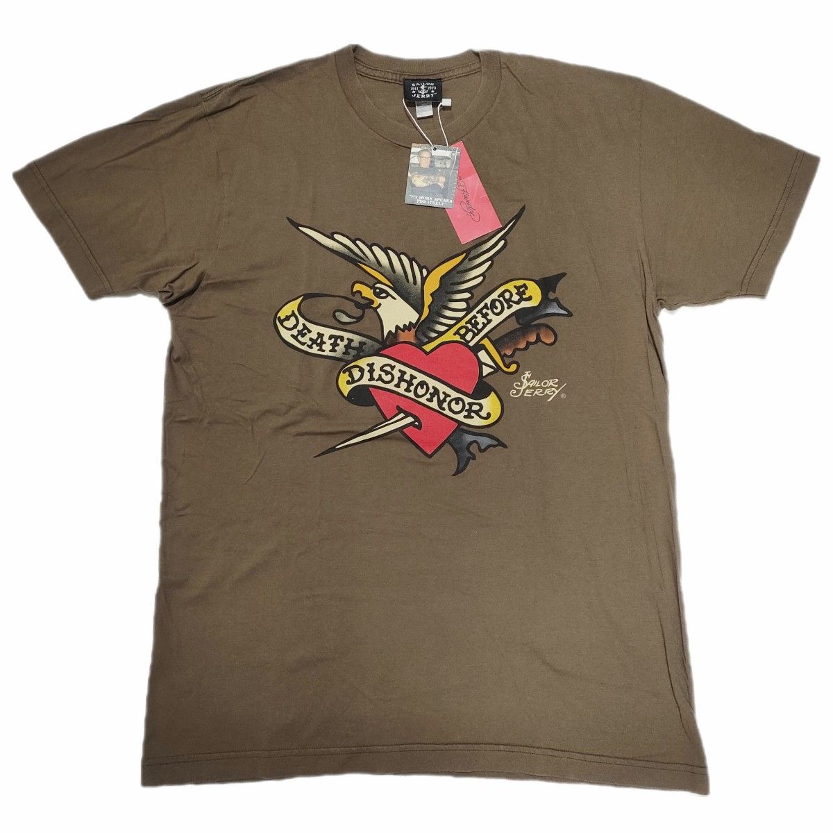 SAILOR JERRY×Ed Hardy/タトゥープリントTシャツ/匿名配送