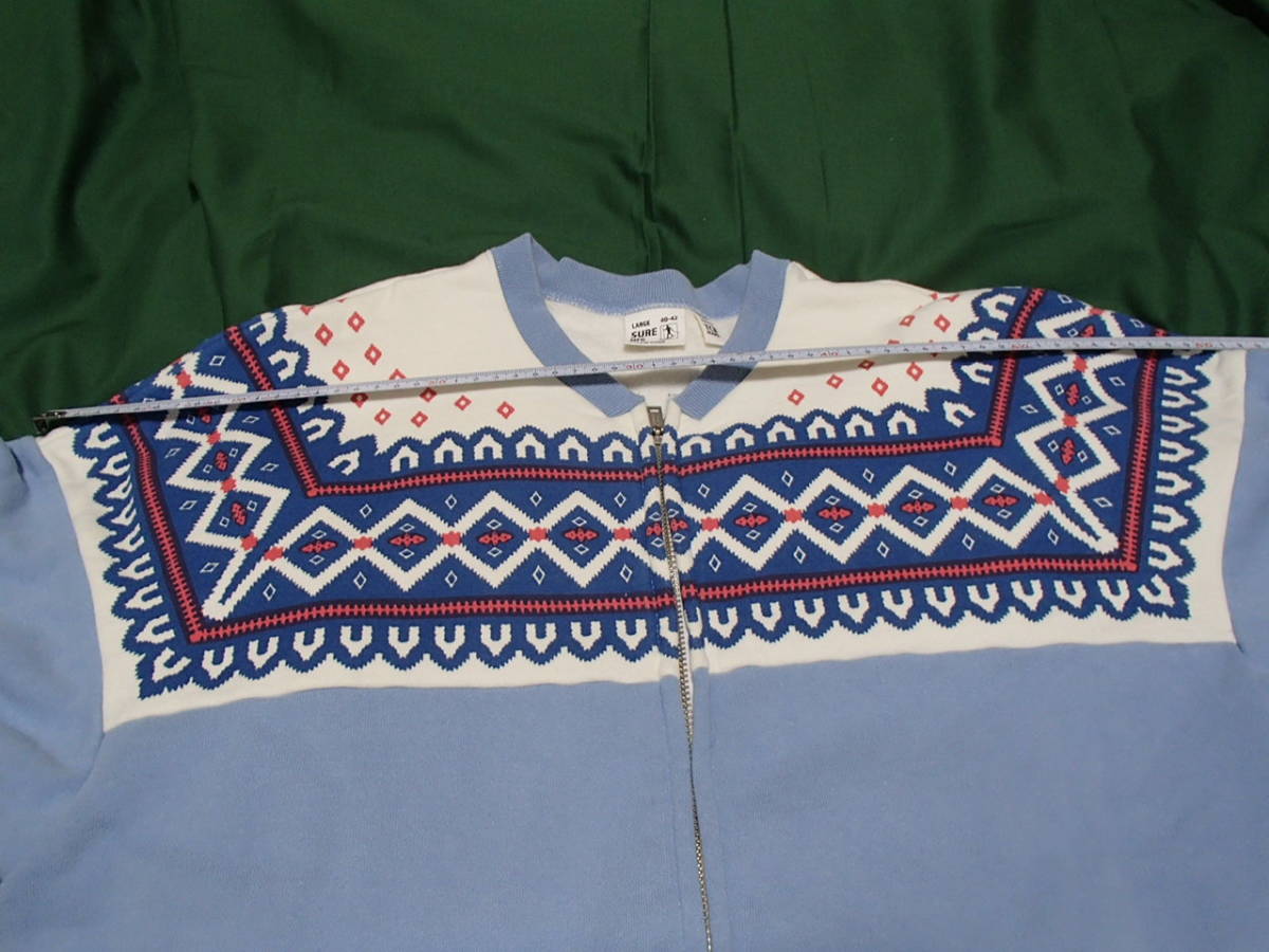 『TCB Jean /  Howdy!TCB Sure’s Snow Zip sweat shirt s サイズ：L Blue おまけ付き』の画像6