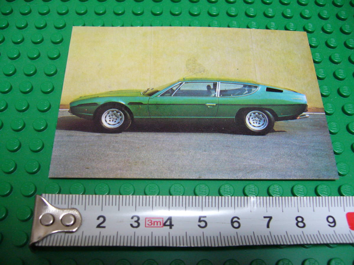 [ подлинная вещь ] суперкар карта Lamborghini espada 400GT 1 листов * LAMBORGHINI ESPADA 1970 годы после половина / стоимость доставки 63 иен 