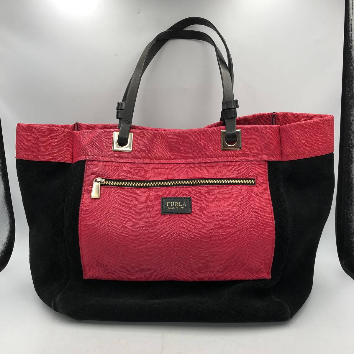 Furla Furla Tote Bag Ladies использовал розовую красную большую мощность милая сумка милая модная мода