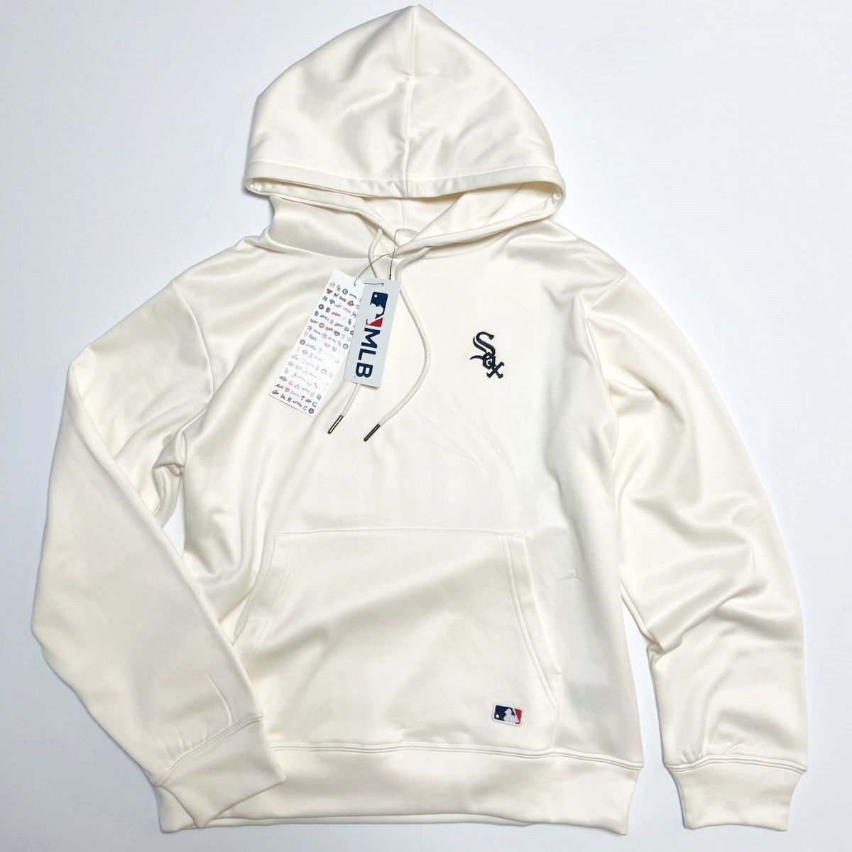 ★シカゴ ホワイトソックス White Sox MLB 新品 メンズ 保温 裏起毛 プルオーバー パーカー Lサイズ [C6360MR-10-L] 一 三 弐★QWER★_画像2