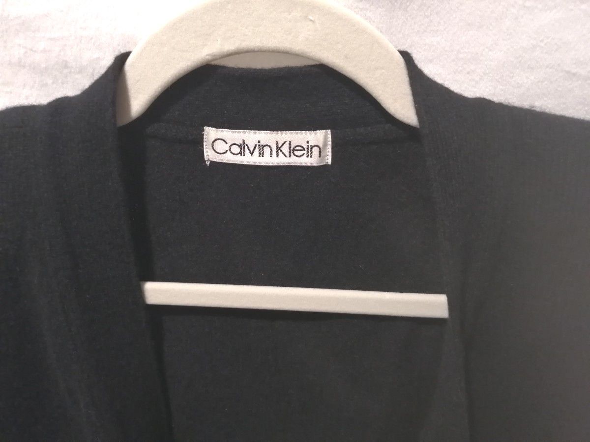Calvin Klein カルバンクライン ウール カーディガン ブラック 長袖 ニット 9