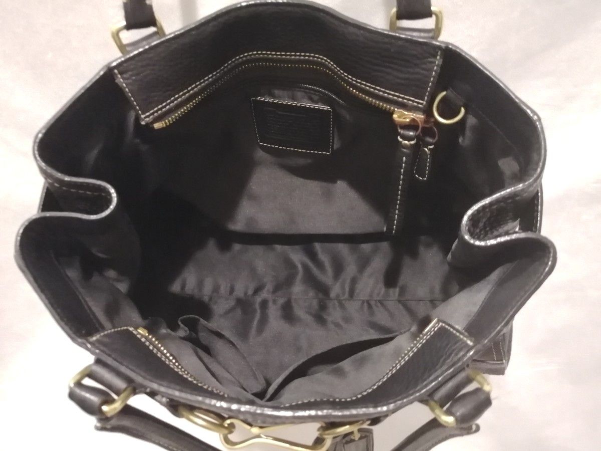 COACH コーチレザー バッグ ブラック 難あり美品|Yahoo!フリマ COACH コーチレザー バッグ ブラック 難あり美品|Yahoo!フリマ