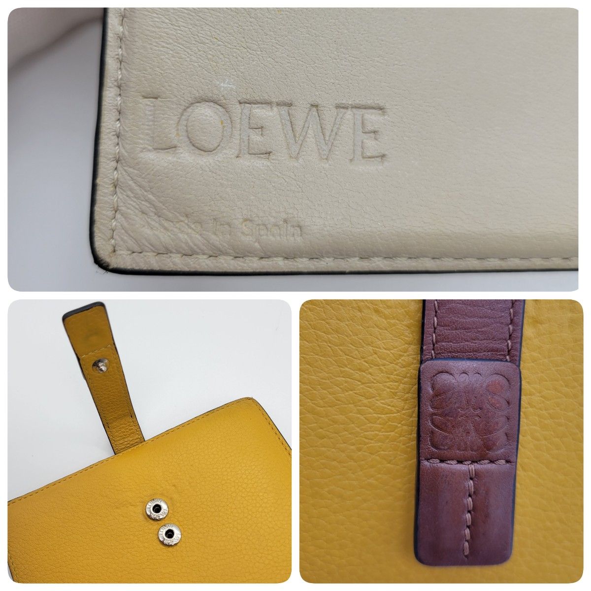 本日限定値下げ！美品 LOEWE ロエベ 二つ折り財布 バーティカルウォレット アナグラム 財布 ウォレット