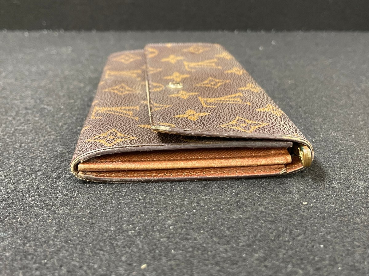 SM0602-26I　LOUIS VUITTON　モノグラム　ポルトモネ　クレディ　二つ折り 長財布　8907 AN/M61725　ルイ・ヴィトン　ウォレット_画像4