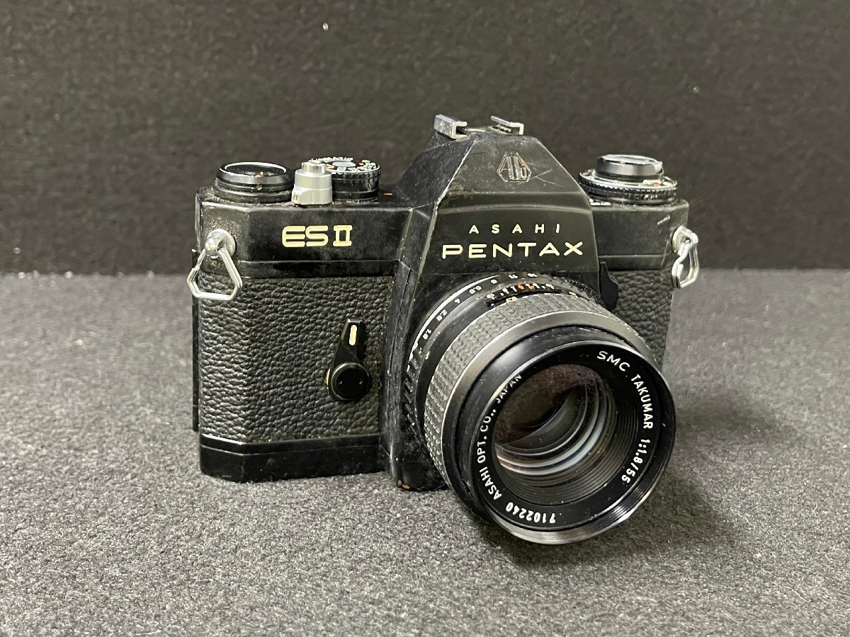 KF0602-49I　ゆうパック着払い　ASAHI PENTAX ESⅡ　1:1.8/55　一眼レフカメラ　ペンタックス　フィルムカメラ_画像1