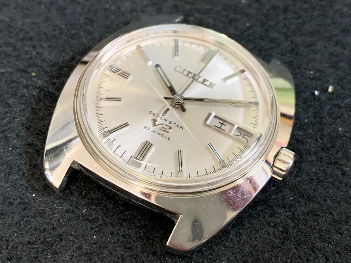 SN0602-35 73 CITIZEN SEVEN STAR V2 23石 4-721250Y シチズン セブンスター 自動巻き 時計_画像1