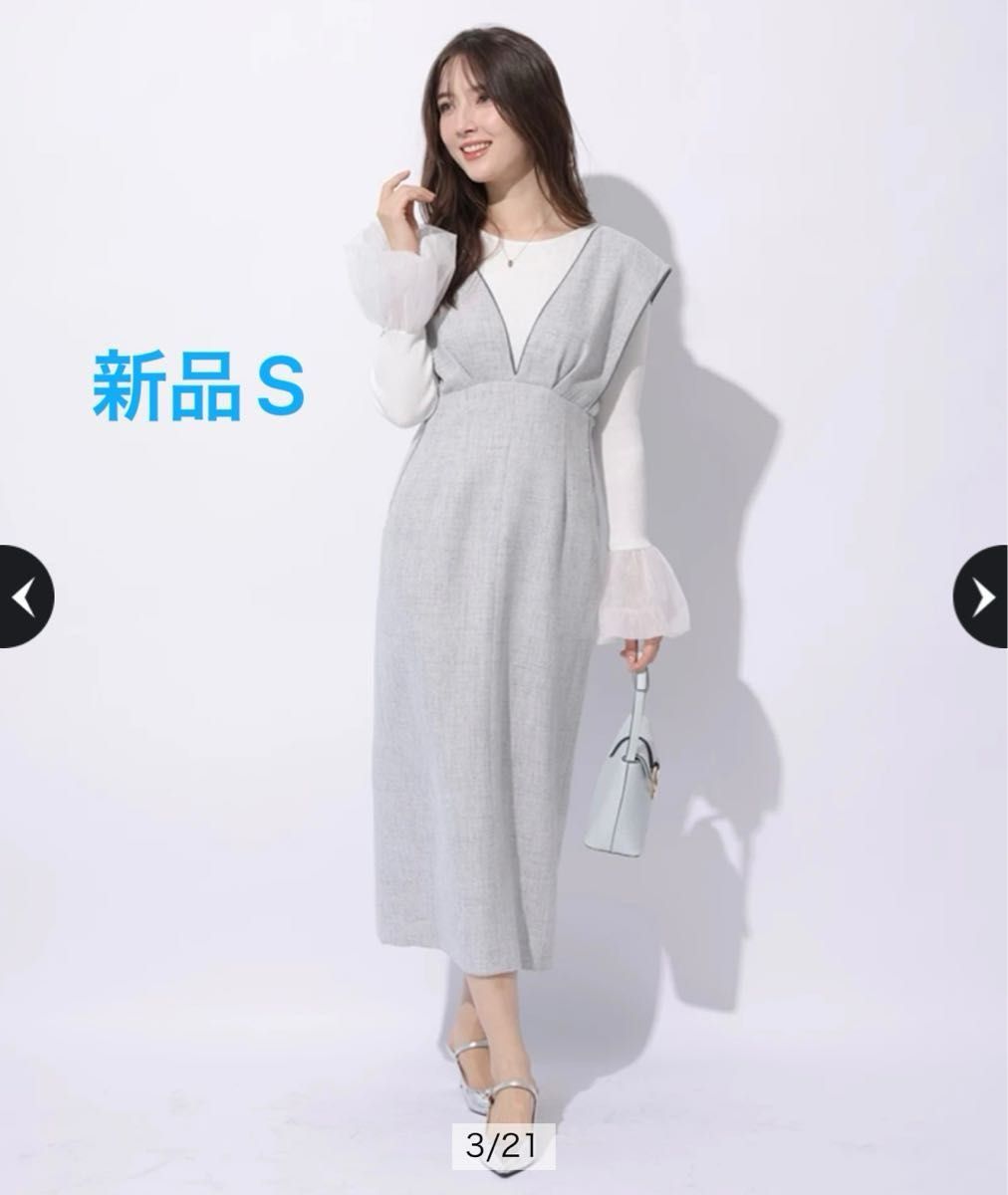 新品 アプワイザーリッシェ パイピング ハイウエスト ジャンスカ 新品 アプワイザーリッシェ パイピング ハイウエスト ジャンスカ