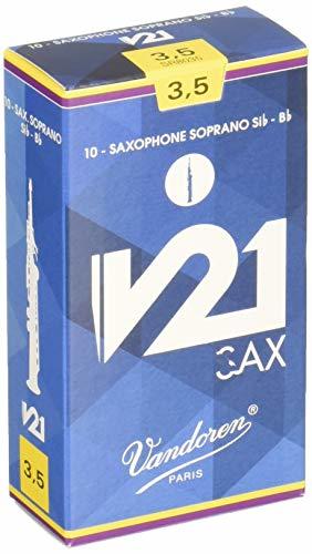 バンドーレン Vandoren ソプラノサクソフォンリード V21硬さ : 3-1/2 (10枚入り)_画像1